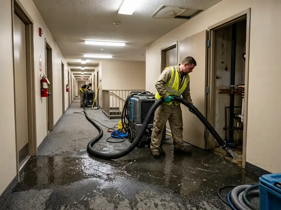 multi-unit-apartment-hallway-f-005 — frequently asked questions, Emergency Burst Pipe Water Extraction & Removal in Rosedale…